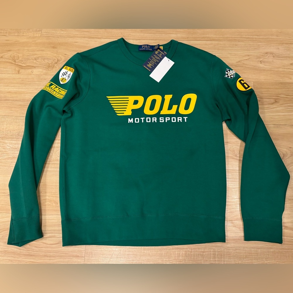 Polo Ralph Lauren Men's Double Knit RL 67 Motorsport Racing Sweatshirt S - XXL